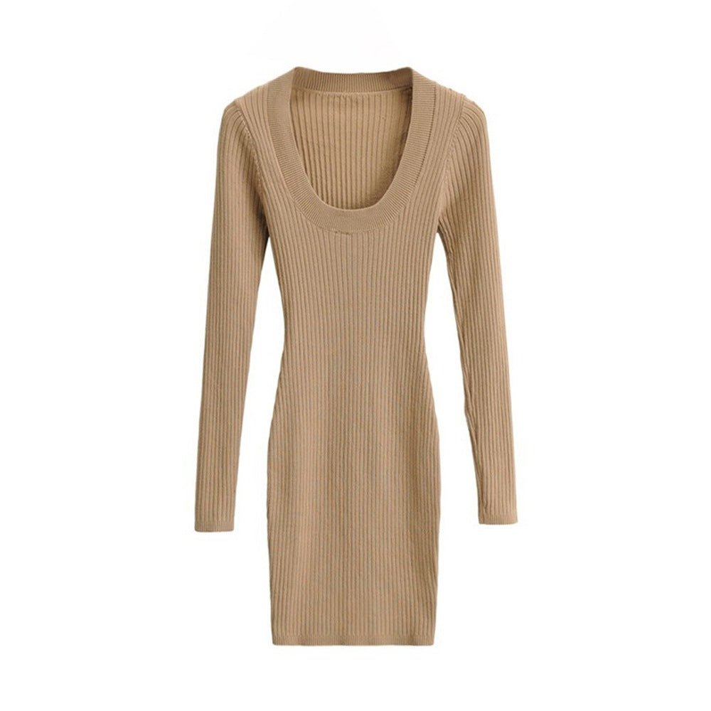 Women's French Slim Knitted Dress