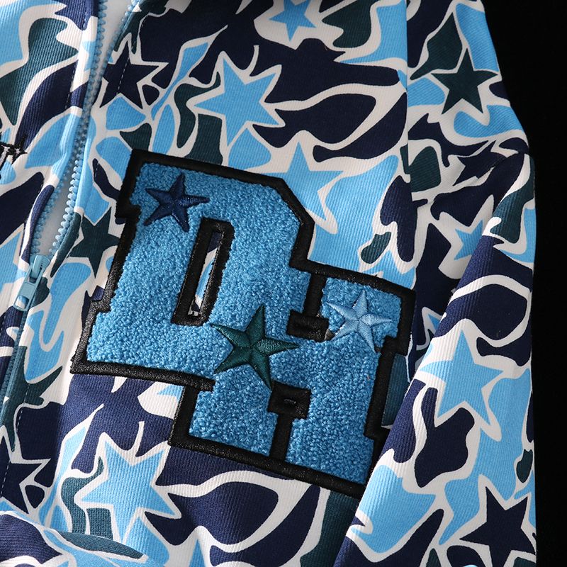 Camouflage Zip Up Hoodie