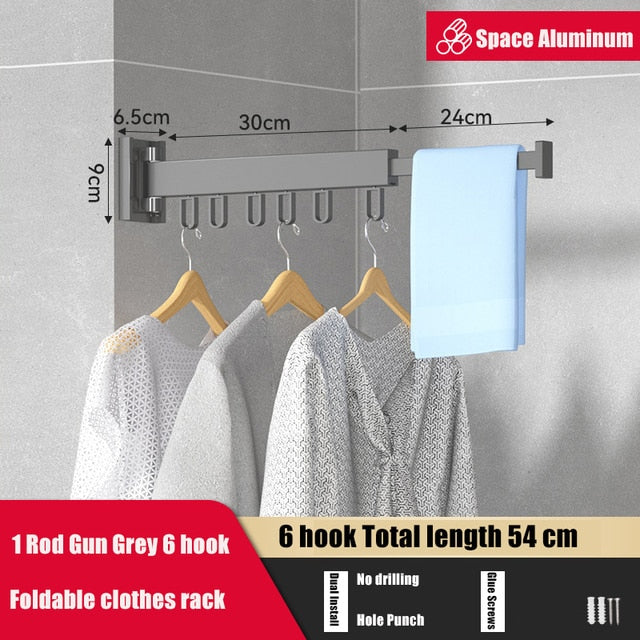 Retractable Clothing  Rack