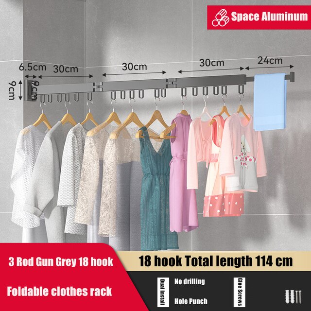 Retractable Clothing  Rack