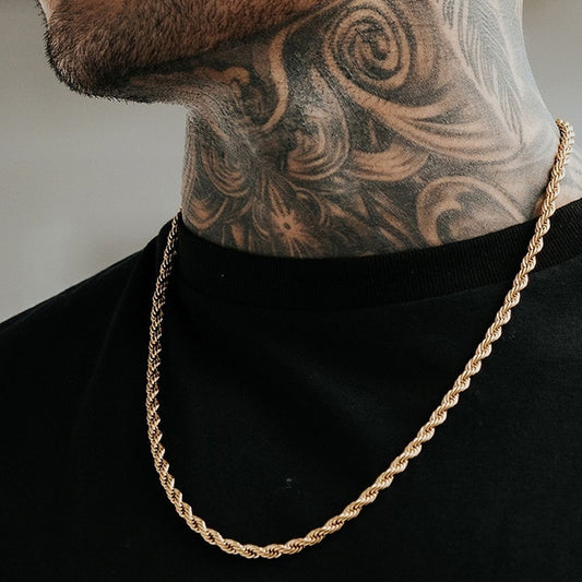 Men's Long Rope Necklace