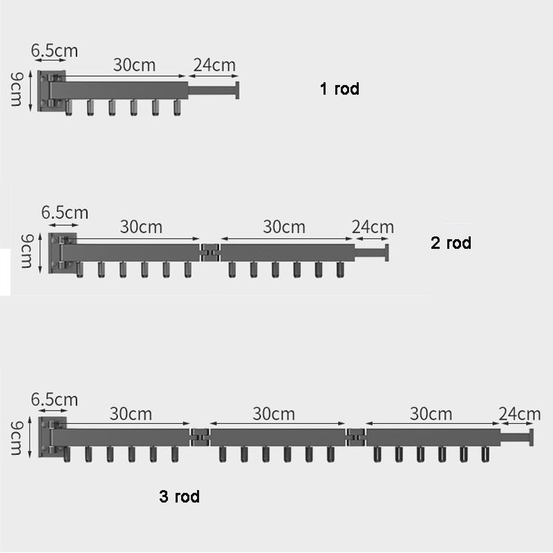 Retractable Clothing  Rack