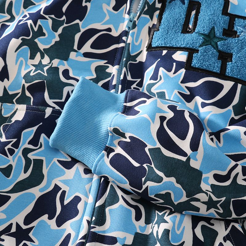 Camouflage Zip Up Hoodie
