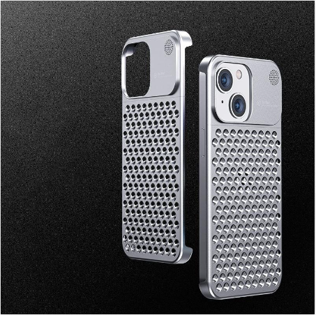 Metal Hollow Heat Dissipation Aromatherapy Phone Case