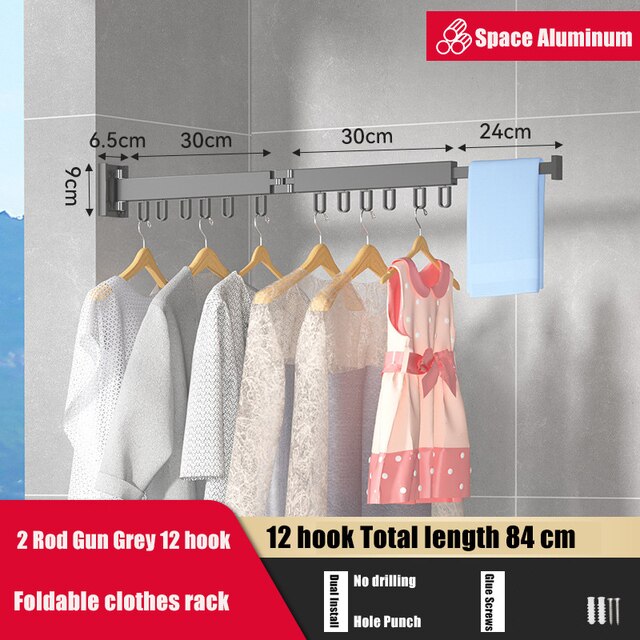 Retractable Clothing  Rack