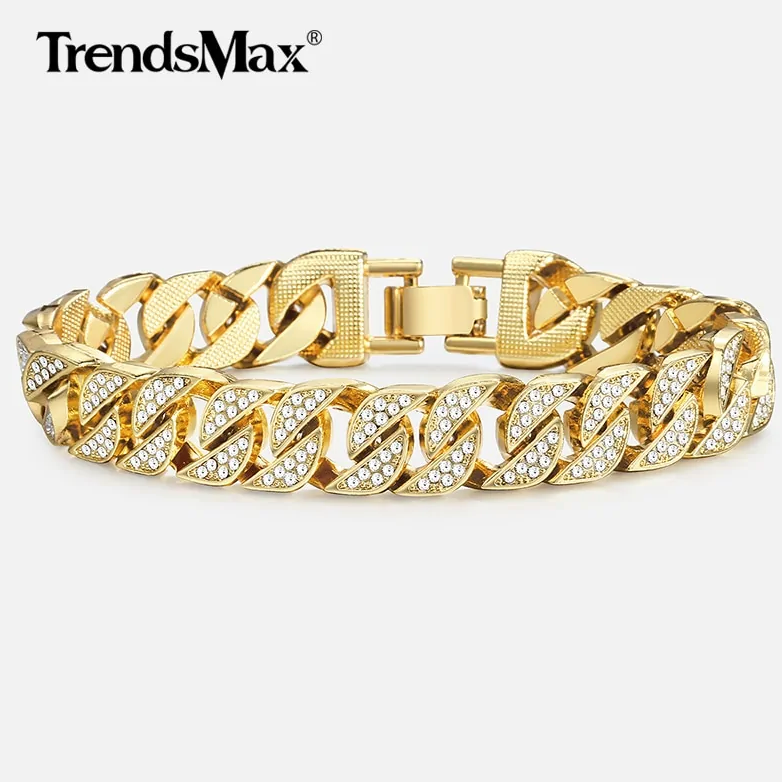 Gold Miami Curb Cuban Chain Bracelet